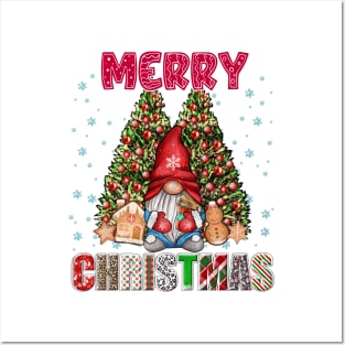 Merry Christmas Gnome Family Funny Xmas Tree Women Men Kids Posters and Art